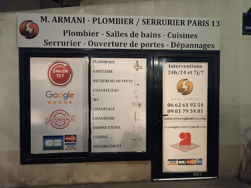 M. Armani Plombier Paris 13